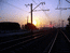 Железная дорога в закате